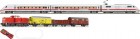 51238 Roco Digital starter set with ICE 2 and diesel locomotive pulling a freight train
